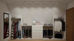 5 razporeditev vgradnih omar po meri v garderobni sobi