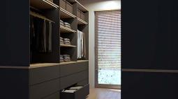 6 vgradne omare brez vrat v garderobni sobi