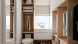 9 Omare in predalnik v garderobni sobi