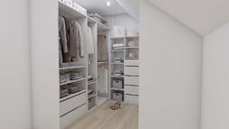 Mansardna garderobna soba