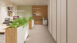 Pisarniške omarice kot pregrada in omara ya fascikle