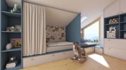 Pohištvo po meri v mansardi