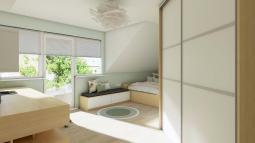 Pohištvo po naročilu v mansardi