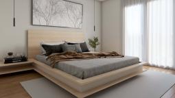 Postelja z nočnima omaricama