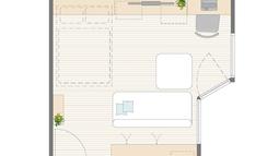 _tloris dnevne sobe v stanovanju