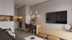 dnevna soba v garsonjeri