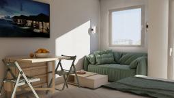 dnevni prostor v garsonjeri