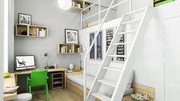 green white home study bedroom 665x665