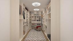 kotna postavitev garderobne sobe