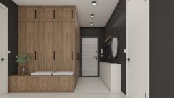 kotna vgradna omara v predsobi