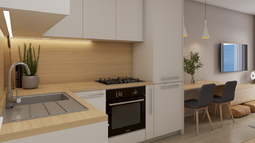 kuhinja v garsonjeri