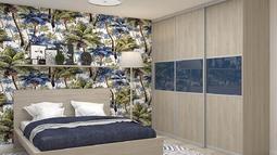 modra kombinacija vgradne omare