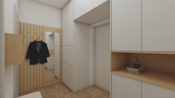 omare in obešalna stena v predsobi