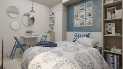 skrita postelja v vgradni omari