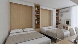 skrite postelje v garsonjeri Ana Marija