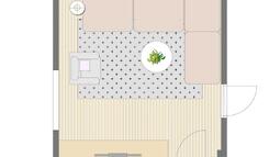 tloris dnevne sobe Jana