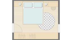 tloris spalnice Teja