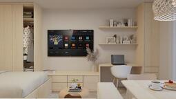 tv regal in vgradne omare za opremljanje garsonjere