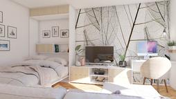 tv regal s dvizno posteljo