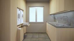 utility opremljen s pohištvom po meri