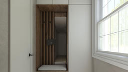 vgradna omara s klopjo