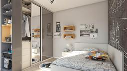 vgradna omara z enojno posteljo