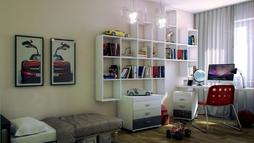 white red teenager bedroom study 665x395